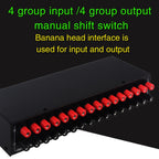 4 Input 4 Ooutput Power Amplifier Speaker Selector Switcher Speaker Comparator, 4 Input 4 Ooutput