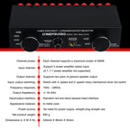 4 Input 2 Output or 2 In 4 Out Power Amplifier Speaker Selector Switcher, 4 Input 2 Output or 2 In 4 Out