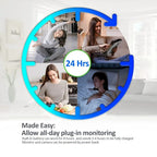 Temperature Detection 2 Way Voice Baby Security Video Camera 2.8-inch LCD Baby Monitor, 218