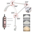 HD-M3X For Eyelash Extensions / Tattoo / Nail Art Lighting Lamp 16 inch Clip-on Half Moon Desk Lamp, US Plug, UK Plug, EU Plug, AU Plug