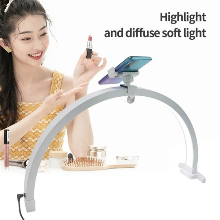 M12X Foldable LED Half Moon Lamp Touch Control Nail Art Lamp, Length: 56cm, US Plug, UK Plug, EU Plug, AU Plug