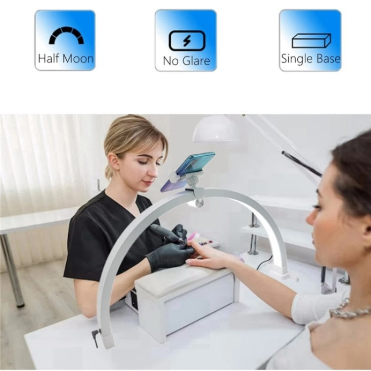 M12X Foldable LED Half Moon Lamp Touch Control Nail Art Lamp, Length: 56cm, US Plug, UK Plug, EU Plug, AU Plug