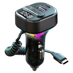C52 Cigarette Lighter Car Charger Car FM Transmitter Bluetooth Receiver MP3 Player, C52