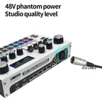 X7 48V Live Broadcast Audio Mixer Professional Microphone Live Sound Card, X7