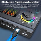 C100 Live Streaming Recording Karaoke Sound Card Mobile Audio Mixer, C100