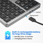 K-35 Computer Laptop Keyboard 35-Keys Tablet Accessories Bluetooth Keypad