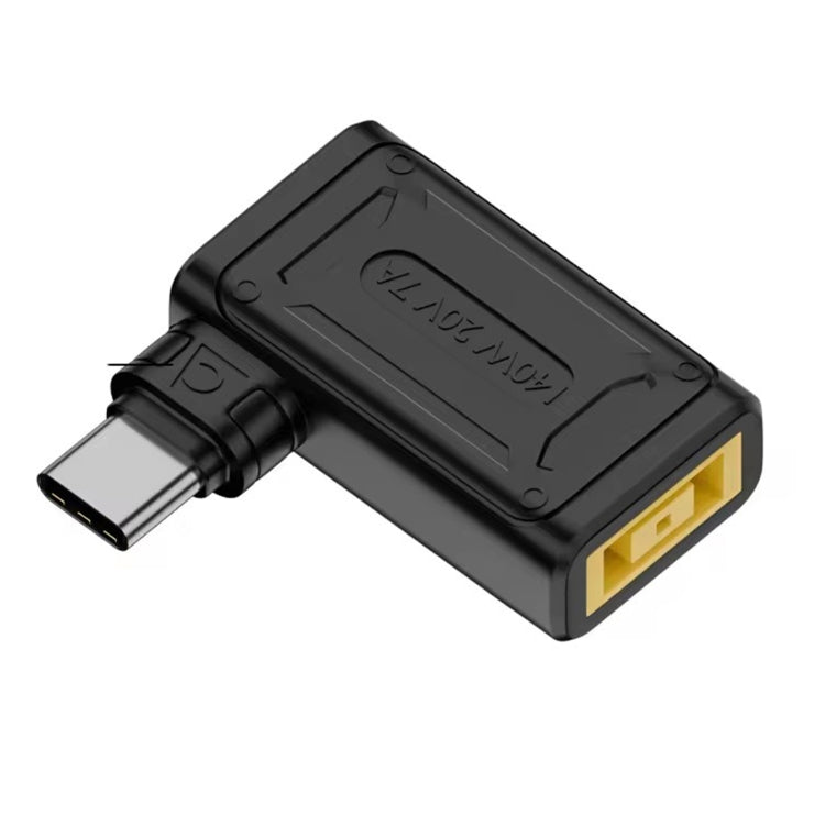 140W Computer Charging Adapter with DC 4.5 x 0.6mm to USB-C / Type-C Port For Lenovo Thinkpad / ThinkBook / Xiaoxin, DC 4506 M, DC 7406 B, DC 5521 G, DC 5525 F, DC 6006 Q, DC 7909 A, DC Yellow Square Port C