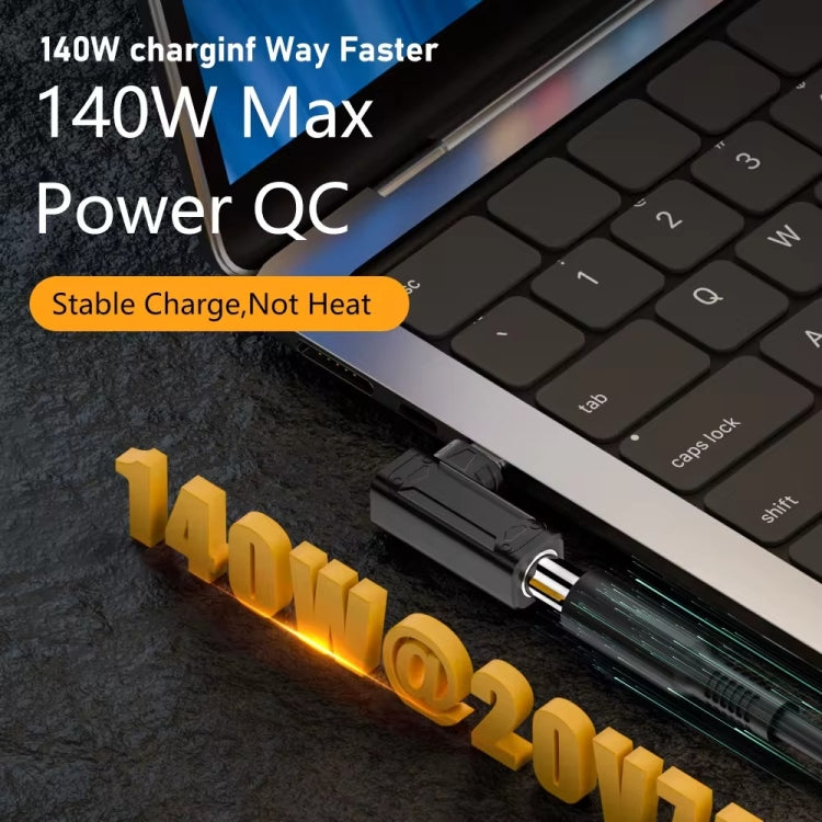 140W Computer Charging Adapter with DC 4.5 x 0.6mm to USB-C / Type-C Port For Lenovo Thinkpad / ThinkBook / Xiaoxin, DC 4506 M, DC 7406 B, DC 5521 G, DC 5525 F, DC 6006 Q, DC 7909 A, DC Yellow Square Port C