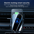 X10 15W Wireless Fast Charging Car Phone Navigation Holder, X10 (黑色), X10 (Silver)