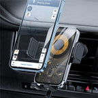 X11 15W Fast Charger Car Air Vent Hook Wireless Charger Intelligent Induction, X11 (Tarnish), X11 (Silver)