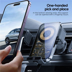X11s 66W High Power Transparent Car Wireless Charger Phone Bracket, X11s (Titanium), X11s (Silver)