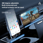 F18 With Infrared Sensor Phone Charging Aluminum Alloy Bracket Car Wireless Charger, F18 (Transparent Black), F18 (Transparent Silver)