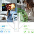 Wavlink WN583AX3 AX3000 Dual Band WiFi Repeater/AP/Router/Mesh Mode WiFi Extender, US Plug, UK Plug, AU Plug, EU Plug