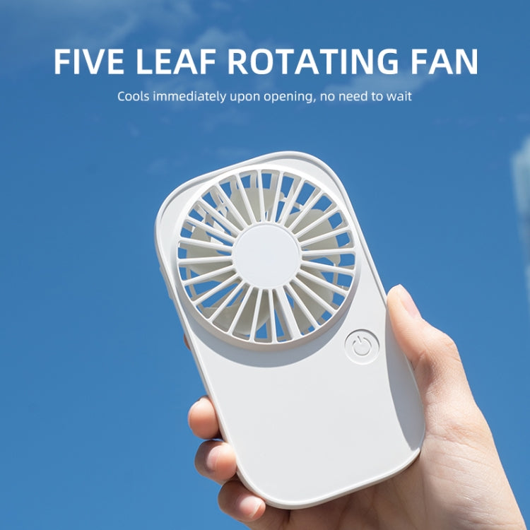 F11 Portable Rechargeable Hanging Neck Fan Cooling Handheld Fan 3 Speeds Desk Fan