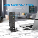 WAVLINK UG69PD5 USB-C HD 60Hz Monitor Adapter Dual 4K Display Docking Station, US Plug, AU Plug, EU Plug, UK Plug