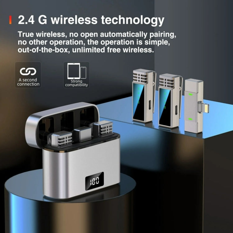 JMARY MW-15 For iPhone / iPad 2.4G Lavalier Wireless Microphone, MW-15 8 Pin Port