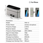 JMARY MW-15 For iPhone / iPad 2.4G Lavalier Wireless Microphone, MW-15 8 Pin Port