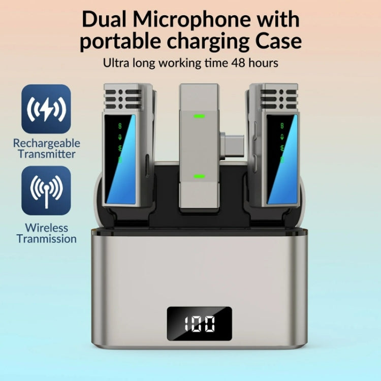 JMARY MW-15 USB-C / Type-C Port 2.4G Lavalier Wireless Microphone, MW-15 Type-C Port