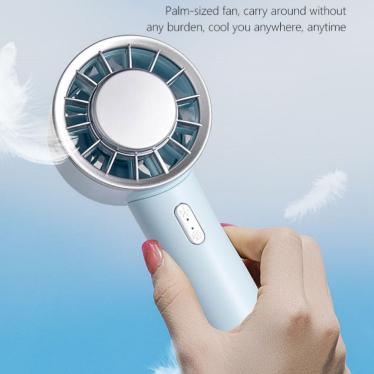 WX-633 Summer Handheld Fan 3 Speeds Semiconductor Cold Compress Desk Fan, WX-633 (White), WX-633 (Baby Blue), WX-633 (Navy Blue)