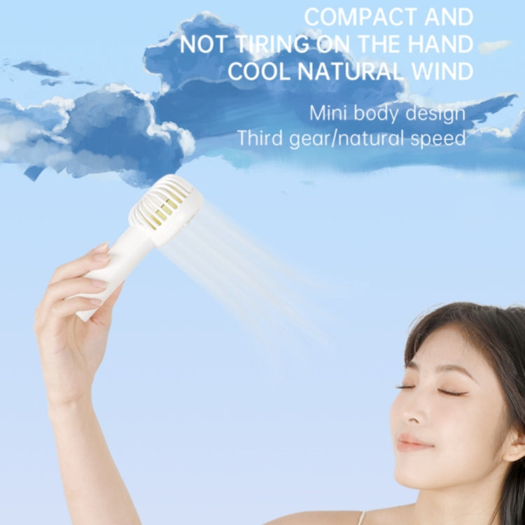 F10 3 Wind Speed Rechargeable Summer Cooling Fan Mini Handheld Fan Cooler, F10 (Black), F10 (Blue), F10 (White)