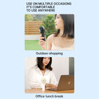 F10 3 Wind Speed Rechargeable Summer Cooling Fan Mini Handheld Fan Cooler, F10 (Black), F10 (Blue), F10 (White)
