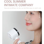 WX-625 Cold Compress Function Portable Mini Summer Fan Handheld Cooling Fan, WX-625 (Baby Blue), WX-625 (Light Purple), WX-625 (White)