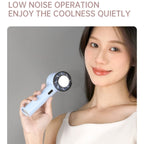 WX-625 Cold Compress Function Portable Mini Summer Fan Handheld Cooling Fan, WX-625 (Baby Blue), WX-625 (Light Purple), WX-625 (White)