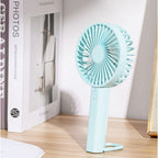 F35 With Hanging Hole Rechargeable Cooling Fan Powerful Handheld Fan 1200mAh Desk Fan, F35 (Baby Blue), F35 (Pink), F35 (White)