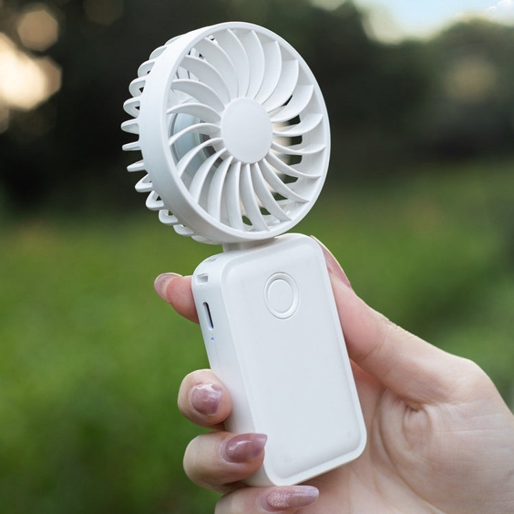 F458 With Neck Rope Summer 3 Speeds Adjustable Foldable Mini Handheld Fan, F458 (Orange), F458 (Purple), F458 (White)