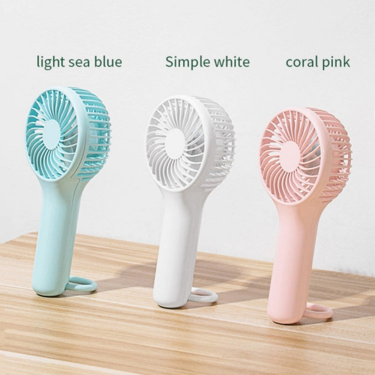 S13 Portable Summer Cooling Fan Hanging Buckle Mini 3 Wind Speed Handheld Fan, S13 (Baby Blue), S13 (Pink), S13 (White)