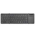 B077T With Touchpad Foldable PU Leather Wireless Bluetooth Keyboard, B077T