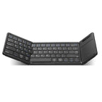 B077T With Touchpad Foldable PU Leather Wireless Bluetooth Keyboard, B077T