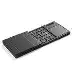 B077T With Touchpad Foldable PU Leather Wireless Bluetooth Keyboard, B077T