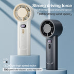 FC1 100 Wind Speed Levels Summer Cooler Desktop Fan Turbine Handheld Fan, FC1 (Black), FC1 (White)