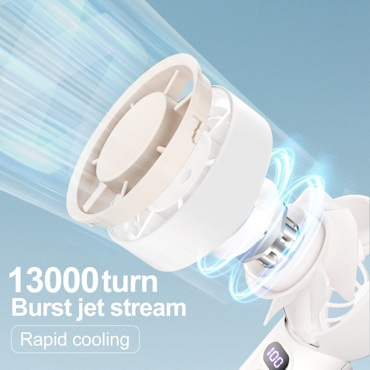 FC1 100 Wind Speed Levels Summer Cooler Desktop Fan Turbine Handheld Fan, FC1 (Black), FC1 (White)