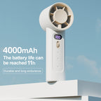 FC1 100 Wind Speed Levels Summer Cooler Desktop Fan Turbine Handheld Fan, FC1 (Black), FC1 (White)