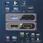 HC-V9 1080P HDMI Game Live Streaming Recording Adapter USB3.0 4K HD Video Capture Card, HC-V9