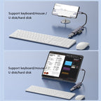 T-503 Portable 4-in-1 Type-C Docking Station USB-C to USB2.0 x 3 + USB3.0 HUB Adapter, T-503