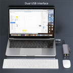 T513 USB-A / Type-C to USB3.0 x 3 + USB-C + Gigabit Laptop Adapter Docking Station, T513