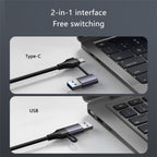 T513 USB-A / Type-C to USB3.0 x 3 + USB-C + Gigabit Laptop Adapter Docking Station, T513