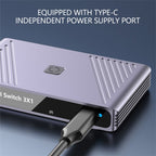 Q803 For TV / Monitor / Camera 8K HDMI 3-in-1-out Switch Converter with USB-C 5V Port, Q803