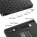 042  Football Pattern USB3.0 / Type-C Computer Laptop External Optical Drive Burner DVD Burner, 042