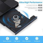 009 With USB Port for Laptop Computer External DVD Drive USB 3.0+Typle-C Adapter, 009
