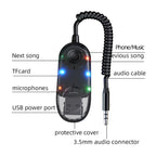 W9 Car Bluetooth Music Receiver USB Bluetooth 5.3 Adapter Wireless Audio Receiver, W9