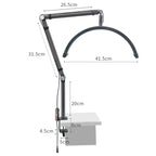 HD-M3X Pro 16 inch Adjustable Brightness Beauty Light Half Moon Light Eyelash Tech Lamp, US Plug, EU Plug, UK Plug, AU Plug