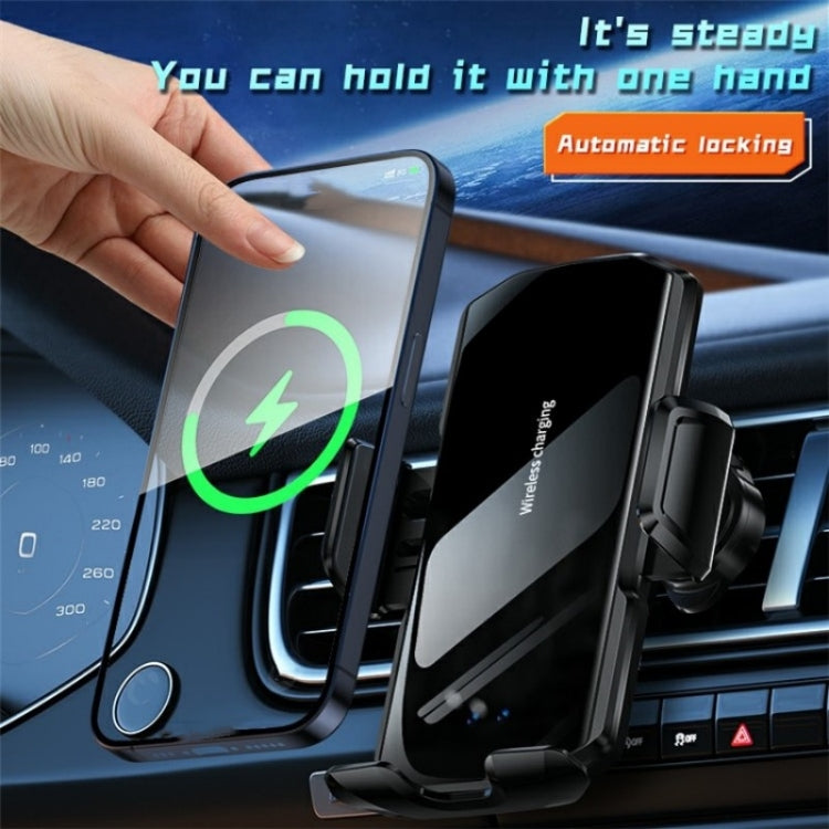 SD10 Wireless Charging Car Air Vent Car Mount Smart Sensor Phone Holder Charger, SD10