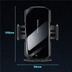 SD10 Wireless Charging Car Air Vent Car Mount Smart Sensor Phone Holder Charger, SD10