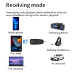 M03 Fingerprint Touch Stereo Aux Wireless Adapter Bluetooth 5.2 Audio Receiver Transmitter, M03