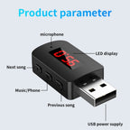 M10 Car Digital Display FM Radio USB Bluetooth Adapter Wireless Audio Receiver, M10