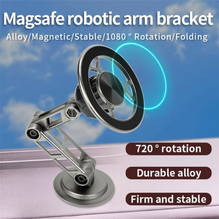 G188 Aluminum Alloy Adjustable Cellphone Stand Car Dashboard Magnetic Phone Holder, G188 Gold, G188 Grey, G188 Silver